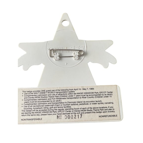 Rare Disney MGM Studios 1989 Special Guest STAR Steve Alcorn Imagineering Badge - Picture 4 of 5